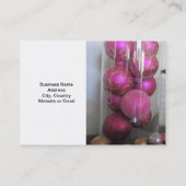 Carte De Visite Décor rose et pétillant (Dos)