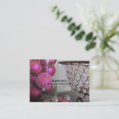 Carte De Visite Décor rose et scintillant (Debout devant)