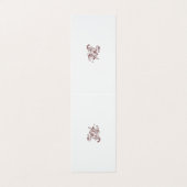 Carte De Visite Décor rouge orangé (Extérieur déplié)