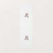 Carte De Visite Décor rouge orangé (Intérieur déplié)