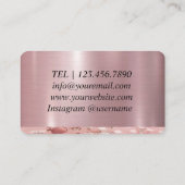 Carte De Visite Décorateur de décoration de fêtes d'événements (Dos)