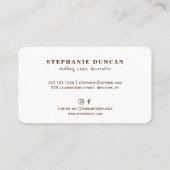 Carte De Visite Décorateur de gâteau mariage de chocolat de gâteau (Dos)