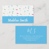 Carte De Visite Décorateur de gâteaux faits maison (Devant / Derrière)