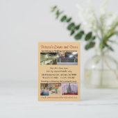 Carte De Visite Décorateur de mariage et de Quinceanera (Debout devant)