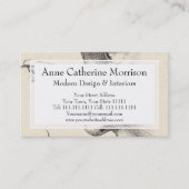 Carte De Visite Décorateur intérieur de visages classiques (Devant)