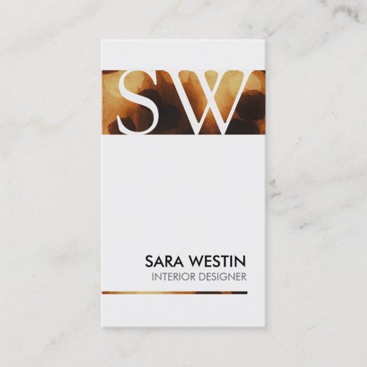 Carte De Visite Décorateur intérieur Retrait de la maison (Devant)