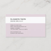 Carte de visite, Décorateur intérieur rose pastel (Devant)