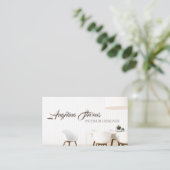 Carte De Visite Décorateur léger de dessinateur d'intérieurs de (Debout devant)