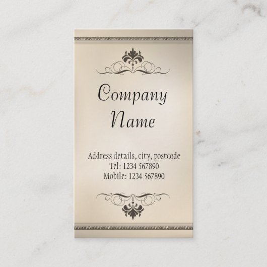 Carte de visite décoratif (Devant)