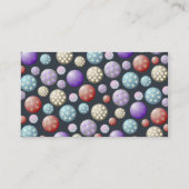 Carte de visite décoratif de motif de perles (Dos)