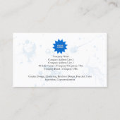 Carte de visite décoratif Grunge Floral Arrière -  (Dos)