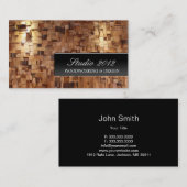 Carte de visite décoratif moderne de studio de (Devant / Derrière)