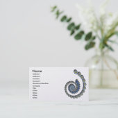 Carte De Visite Décoration Art Abstrait Fractal (Debout devant)