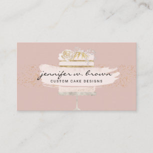 Carte De Visite Décoration de boulangerie maison rose création de
