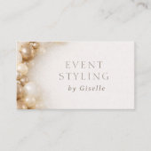 Carte De Visite Décoration de fête de style d'événement (Devant)