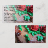 Carte De Visite Décoration de gâteaux au chocolat (Devant / Derrière)