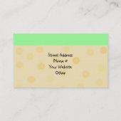 Carte De Visite Décoration de gâteaux/Pâtisserie (Dos)