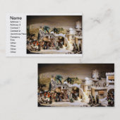 Carte De Visite Décoration de la crèche pour Noël (Devant / Derrière)