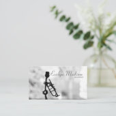 Carte De Visite décoration de trompette musicale (Debout devant)