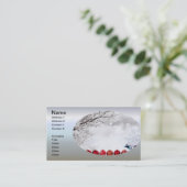 Carte De Visite Décoration des ornements de Noël (Debout devant)