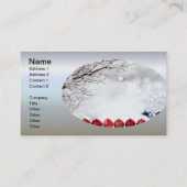 Carte De Visite Décoration des ornements de Noël (Devant)