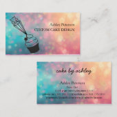 Carte De Visite Décoration élégante de la conception personnalisée (Devant / Derrière)