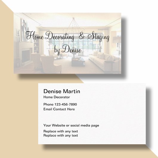Carte De Visite Décoration et mise en scène