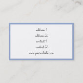 Carte De Visite décoration florale piano musique (Dos)