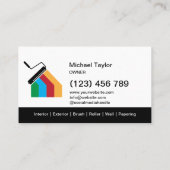 Carte De Visite Décoration moderne Service de Peinture Professionn (Dos)