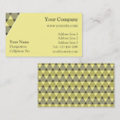 Carte De Visite Décoration Triangles (Devant / Derrière)