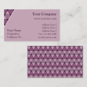 Carte De Visite Décoration Triangles (Devant / Derrière)