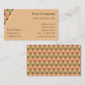 Carte De Visite Décoration Triangles (Devant / Derrière)