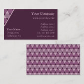 Carte De Visite Décoration Triangles (Devant / Derrière)