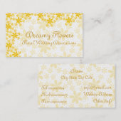 Carte De Visite Décorations florales Mariages (Devant / Derrière)