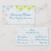 Carte De Visite Décorations florales Mariages (Devant / Derrière)