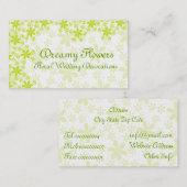 Carte De Visite Décorations florales Mariages (Devant / Derrière)