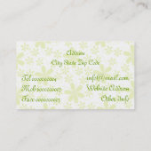 Carte De Visite Décorations florales Mariages (Dos)
