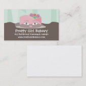 Carte de visite décoré de cuisson de gâteau givré (Devant / Derrière)