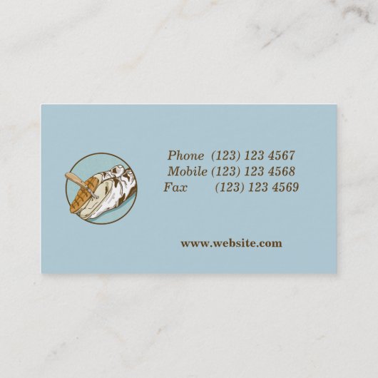 Carte De Visite Découpage du capot de vache (Dos)