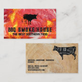 Carte De Visite Découpe à vapeur | Flames (Devant / Derrière)