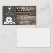 Carte De Visite Découpe circulaire à la scie | Grue | Ardoise en b (Devant / Derrière)