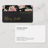 Carte De Visite Découpe | Cuir | Florist Event Catering (Devant / Derrière)