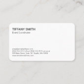 Carte De Visite Découpe | Cuir | Florist Event Catering (Dos)