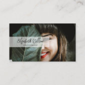 Carte De Visite Découpe de script manuscrite professionnelle moder (Devant)