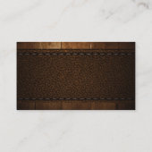 Carte De Visite Découpe en bois | Cuir (Dos)