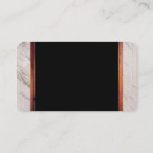 Carte De Visite Découpe en bois de marbre simple d'entreprise (Dos)