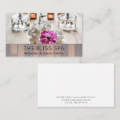 Carte De Visite Découpe en bois | Spa de salon (Devant / Derrière)