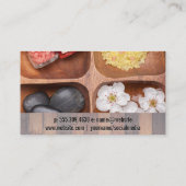 Carte De Visite Découpe en bois | Toiles Salines Pierres (Dos)