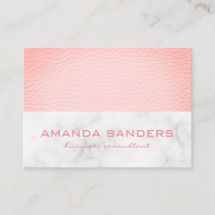 Carte De Visite Découpe en marbre rose Faux