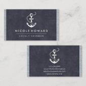 Carte De Visite Découpe métallique à texture violette profonde | I (Devant / Derrière)